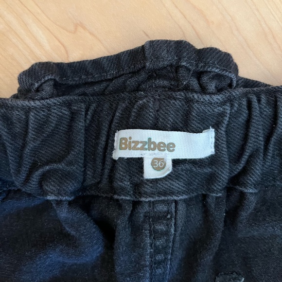 Black Jean Mini Skirt - Picture 3 of 4